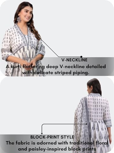 Image of Leriya Fashion Women's Rayon Printed Anarkali Kurta and Pant with Dupatta Set | 3-Piece Printed Anarkali Kurti Set | Ethnic Festive & Office Wear Suit for Women | Elegant Suit Set for Woman