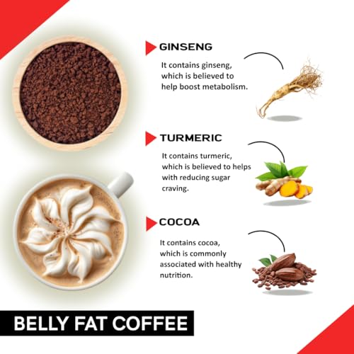 Image of Coffeecurry Belly Fat Coffee Tin Can (65 Grams) - Helps to Reduce Belly - Instant Coffee with Garcinia Cambogia and Ginseng | Arabica Roasted Premium Coffee