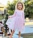 Kimoda Pink Tulle Dress for Girls Toddler Tutu Dresses for 5 Years Old Girls Spring Fall Winter Long Sleeve Dress Size 6
