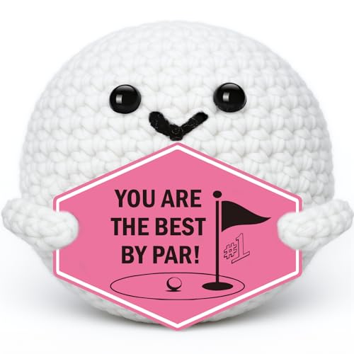 XgiftCreat Inspirational Golf Gifts for Women - Funny Handmade Positive Crochet...