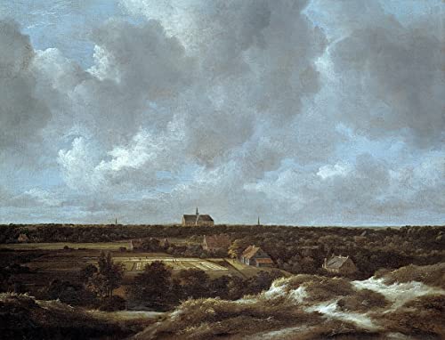Toile murale Haarlem Jacob Van Ruisdael 60x90cm pour habiller un mur vide