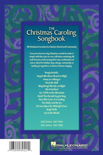 The Christmas Caroling Songbook: From SA to SATB Choral Christmas Music Collection - a Christmas Carol Book with 50 Favorite Songs - Image 2