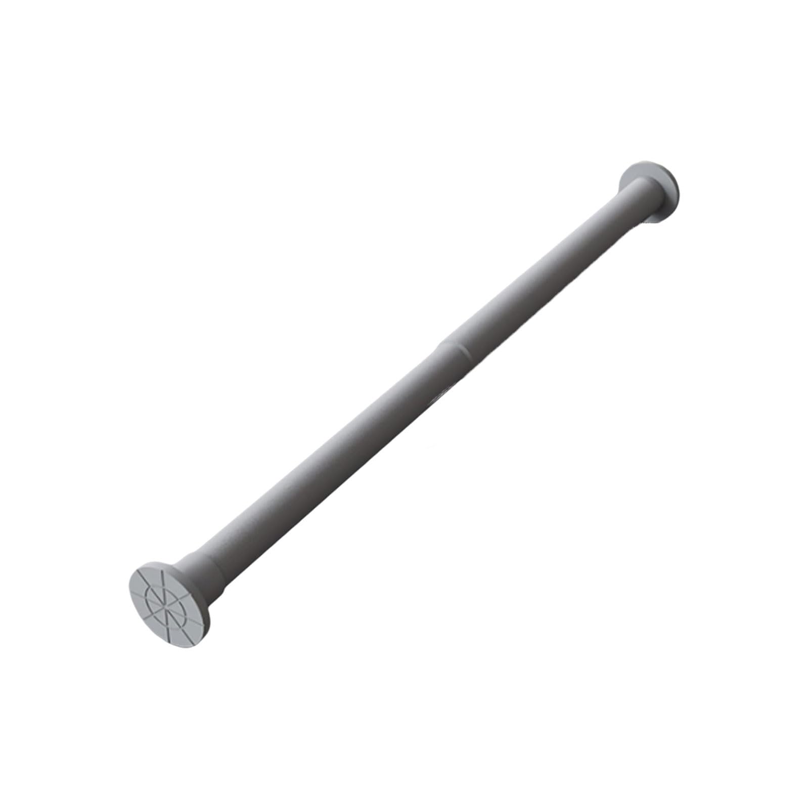 Adjustable Aluminum Alloy Shower Curtain Rod Easy Install No Rust Adjustable Spring Tension Suitable For Bathrooms Wardrobes stable(Gray,140-260cm)