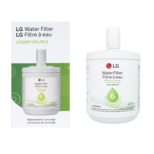 LG LT500P - 6 Month / 500 Gallon Capacity Replacement Refrigerator Water Filter (NSF42 ADQ72910911 , White - image 2