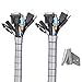 MOSOTECH Organizador Cables, Cubre Cables de 2 x 3m, Flexible Funda Organizador Cables, Organizador de Cables Mesa, Recoge Cables para Office y PC Escritorio-Gris (Ø2.6cm y Ø2.2cm)