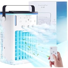 冷風機❣️強力 イオン発生 8L 24Hタイマー 遠隔操作 キャスター 冷風機 LED液晶画面 イオン発生 8L大容量タンク 3段階風量切替