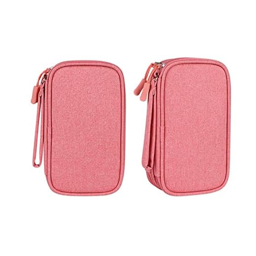 Premium Carrying Zipper Bag (Travel Case/Storage Bag) for Diabetes Testing Kit (Pink)