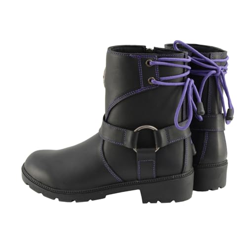 Image of Milwaukee Leather Women's Premium Leather Motorcycle Harness Boots Collection MBL - 6.5