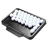 Bandeja para pelotas de golf, con soporte de almacenamiento para 50 pelotas, contenedor de pelotas de golf, para aficionados al deporte, mujeres, hombres, interiores y exteriores, patio trasero, curso