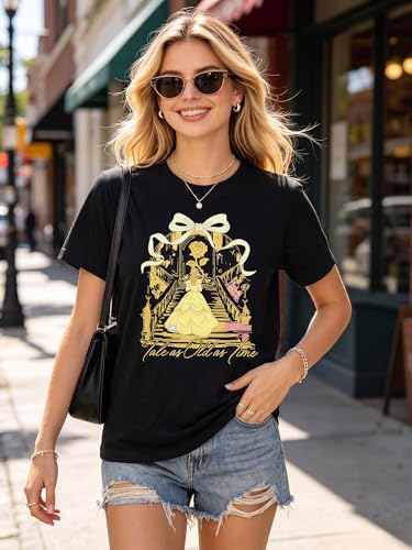 Image of Magic Kingdom Shirt for Women Believe in the Magic T Shirt Castle Graphic Tops Summer Vacation Tops