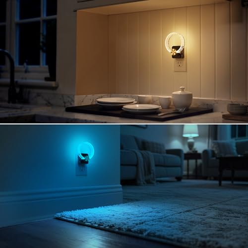 Image of DORESshop Night Lights Plug into Wall, LED Night Light Color Changing RGB
