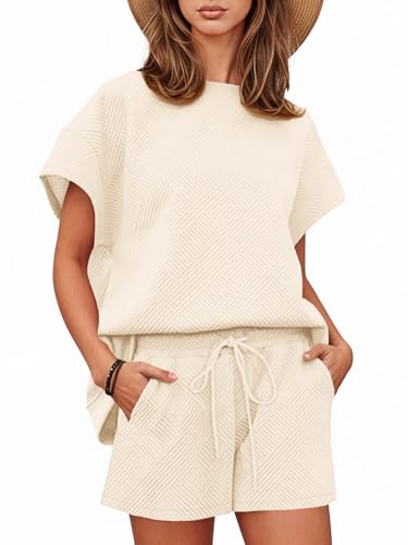 Tankaneo Damen Rp5772 Pyjama-Set, Beige, M