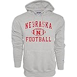 Blue 84 Men's Nebraska Cornhuskers Hoodie Gray Football, Grey, Medium