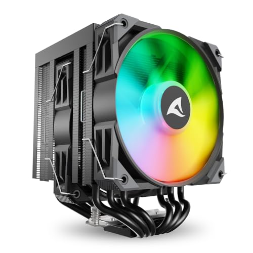 Sharkoon A60 Rgb Processore Raffreddatore D'aria 12 Cm Nero 1 Pz (sharkoon A60 Rgb Processor Luftk?ler 1)