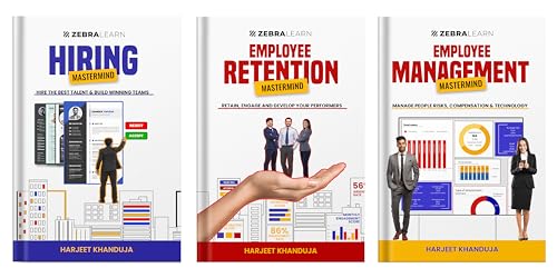 Image of HR Bundle - 3 Books Set | Employee Management Mastermind, Hiring Mastermind & Employee Retention Mastermind | Human Resource Management, HR Strategy & ... Management | By Harjeet Khanduja, ZebraLearn