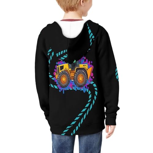Sweat à capuche zippé garçon veste décontractée douce - 2