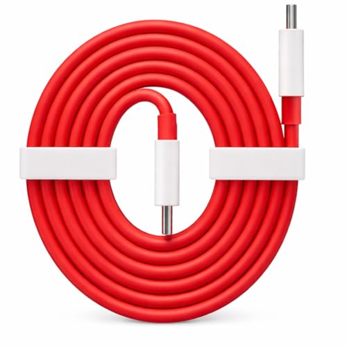 Image of Oneplus Original Warp Cable USB C to C (1.5M) Compatible with OnePlus 13 /13R /12R /11 /11R /10 /10R /9 /9R /8 /8T,7 /7T /4 /3 /2,CE4 /3 /2 /Lite /(Dash, Warp, SuperVooc)