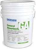 Chemsorb GA - General Absorbent - 5 Gal. Pail, SP30GA-L5P, Universal Absorbent, Light Weight Spill Response. Silica Free, Absorb: Oil, Grease, Chemicals, Solvents, Diesel Fuel, White