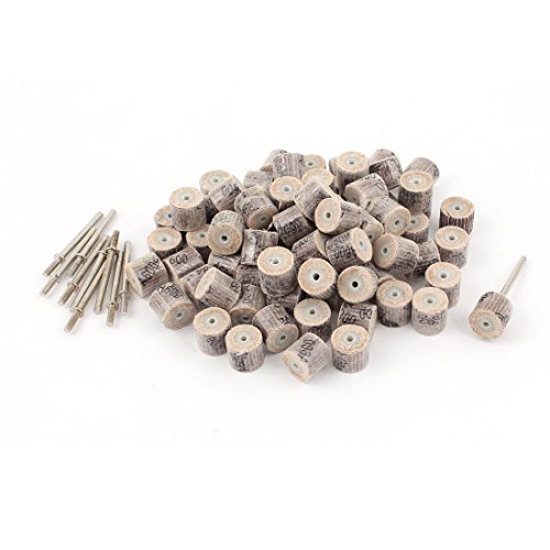 Aexit 100 Pieces Abrasives 600 Grit 12x12x3mm Flap Wheel Cylindrical Grinding Polishing Discs Model:65as162qo636