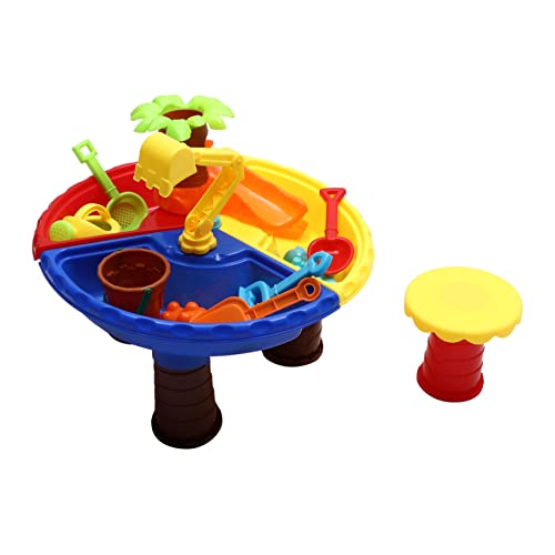 Yardwe 1Set Funny Beach Playing Assembling Sand Playing Table for Lightweight Educational Playthings to Enhance Creativity and Imagination for Outdoor Fun