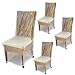 Evelots Dining Room Chair Protector-Clear-No Dust/Spill/Pet Hair/Pet Claws-Set/4