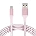 Produktbild AmazonBasics - USB-A auf Lightning-Kabel mit doppelt geflochtenem Nylon - Apple MFi-zertifiziert, Rotgoldfarben, 3 Meters