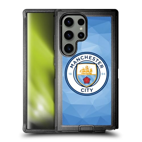 Coque Manchester City Samsung S24 Ultra étui antichoc géométrique 5G