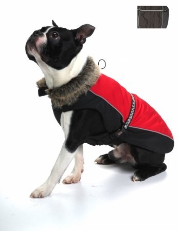 Dog gone smart aspen parka dog jacket black Clearance