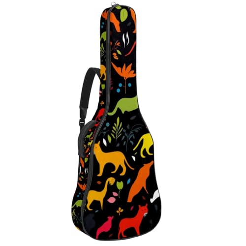 Housse pour guitare acoustique protégeant de la pluie avec ses plusieurs poches ultra pratiques