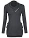 Timeson Ladies Comfy Loose Fit Blouse Tops 2XL Dark Grey