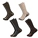 Timberland Socks (4 Pairs) Crew Socks For Boys, Kids Socks, Outdoor Indoor Boot Socks, Dress Socks