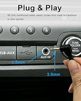 SPTSSWET Autoradio Mikrofon 3,5 mm Kompatibel mit Kenwood Sony JVC Fahrzeug Audio Stereo für GPS CD DVD,3M Kabel,Plug-and-Play – Ansicht 3