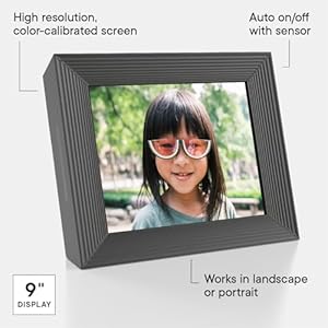 Aura mason wifi digital picture frame wirecutters best digital frame for gifting send photos from your phone quick easy setup in aura app free unlimited storage black  urban country home decor