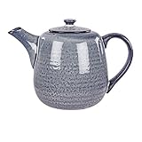 Broste copenhagen Teekanne Nordic Sea, 1,3 l Keramik Graublau
