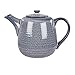 Broste copenhagen Teekanne Nordic Sea, 1,3 l Keramik Graublau