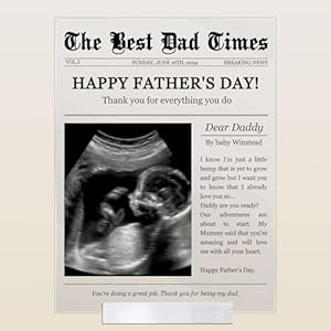 Macorner Personalized Photo Acrylic Plaque -The Best Dad Times – Gift For Father’s Day, Birthday, Loving Gift For Dad