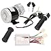 SPYMINNPOO 36V 350W E Brush Motor Conversion Set, Brushless Motor Controller Electric Controller Throttle Grip for Electric Scooters, Tricycles, Metal