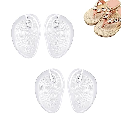 Zehenschutz Flip Flop, Zehentrenner Pads, Flip Flops Anti Rutsch Silikon Pads, Silikon Geleinlagen Flip Flops und Sandalen, Für Zehenschutz Sandalen Flip Flop Zehenschutzkissen Damen Herren, 2 Paar