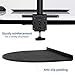 VIVO Steel Reinforcement Bracket Mount Plate for Thin, Glass, and Other Fragile Table Top Surfaces, Compatible with Most Monitor Stand C-Clamp Installations, Anti-Slip No Scratch, Black, STAND-AC01R