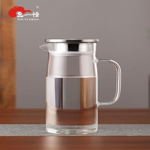 Carafe en verre pour eau chaude théière grand format et pichet de table 1291