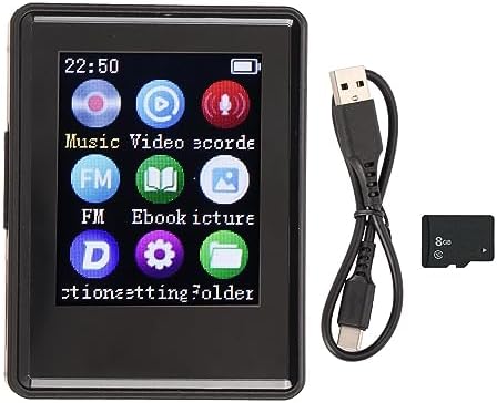 Miniatura 4 de Reproductor MP3 de 80 GB con Bluetooth y reproductor de MP3 Spotify de sonido sin pérdida de alta fidelidad con grabación, E Book 1.77 pulgadas
