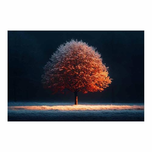 Tableau decoration murale fleurs pour salon design grand format ambiance feutree