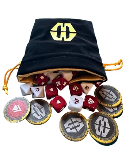 Prequel Inspired Dice Bag (Black and Gold, Shadow Collective)