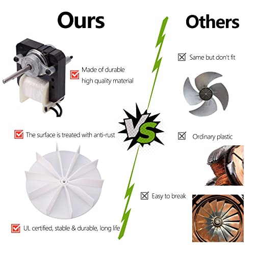 Bathroom Fan Motor Replacement Kit Sm550 Compatible With Nutone Broan 50 Cfm120V Replace C01575 65100 Em550 Em750 Exhaust Fan Motor #TOP2