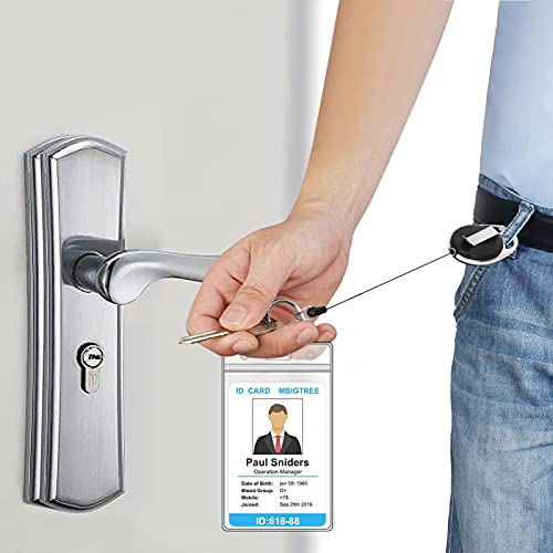 FYY Portachiavi Retractable, clip per badge