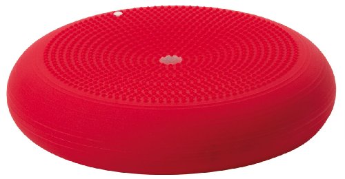 Togu Dynair Ballkissen XXL rot Balance Kissen 50 cm groß Ballsitzkissen mit Noppen 50 cm Geleichgewichtskissen Balancekissen groß für Gleichgewicht Koordination