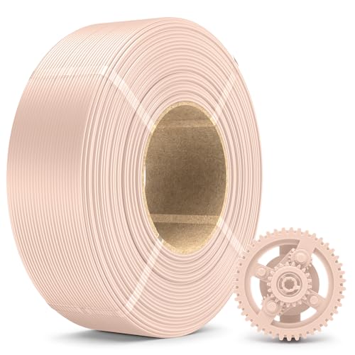 Image of SUNLU PLA+ Refill Filament Refill 1.75mm 1KG, 3D Printer Filament PLA Plus, No-Spool PLA Plus Filament for Reusable Spools Compatible with Bambu Labs Filament, 1KG Roll, Beige