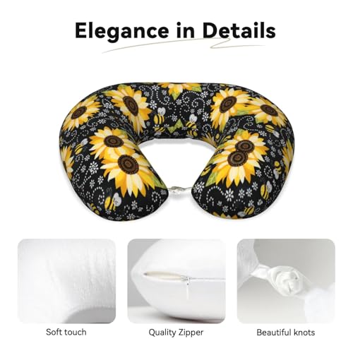 Almohada cervical de espuma viscoelástica negra miniatura 4