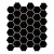 MSI Black Hexagon Matte Porcelain Mesh-Mounted Mosaic Tile for Bathroom, Kitchen Backsplash, Accent Wall Tile, and Shower Wall Tile