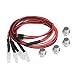 RC Light,RC Car LED Lights, 4PCS 5mm Headlights RC Accessory LED Lights for Model Drift Car Vehicle ,Rc Car Accessories(5# Red Light)(White), RC Car LED Lights,RC Light, 4PCS 5mm Headlights RCRC